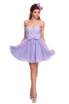Nox Anabel - 2848 Sequined Sweetheart Tulle A-line Dress