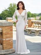 Enchanting By Mon Cheri - 117183 Lace Blouson Cutout Wedding Gown