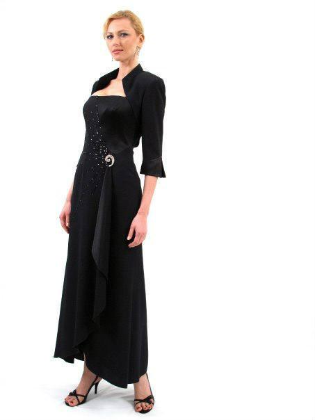 Daymor Couture - Two-piece A-line Dress With Matching Bolero 702006