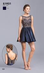 Aspeed - S1921 Beaded Illusion Bateau Homecoming Dress