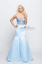 Milano Formals - Beaded Satin Evening Gown E2143