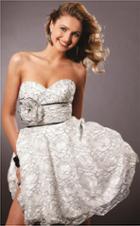 Blush - 9141 Lace Sweetheart A-line Dress