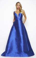 Mac Duggal Couture - 80588 Deep V-neck Ballgown