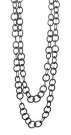 Nina Nguyen Jewelry - Moon Medium Black Oxidized Necklace