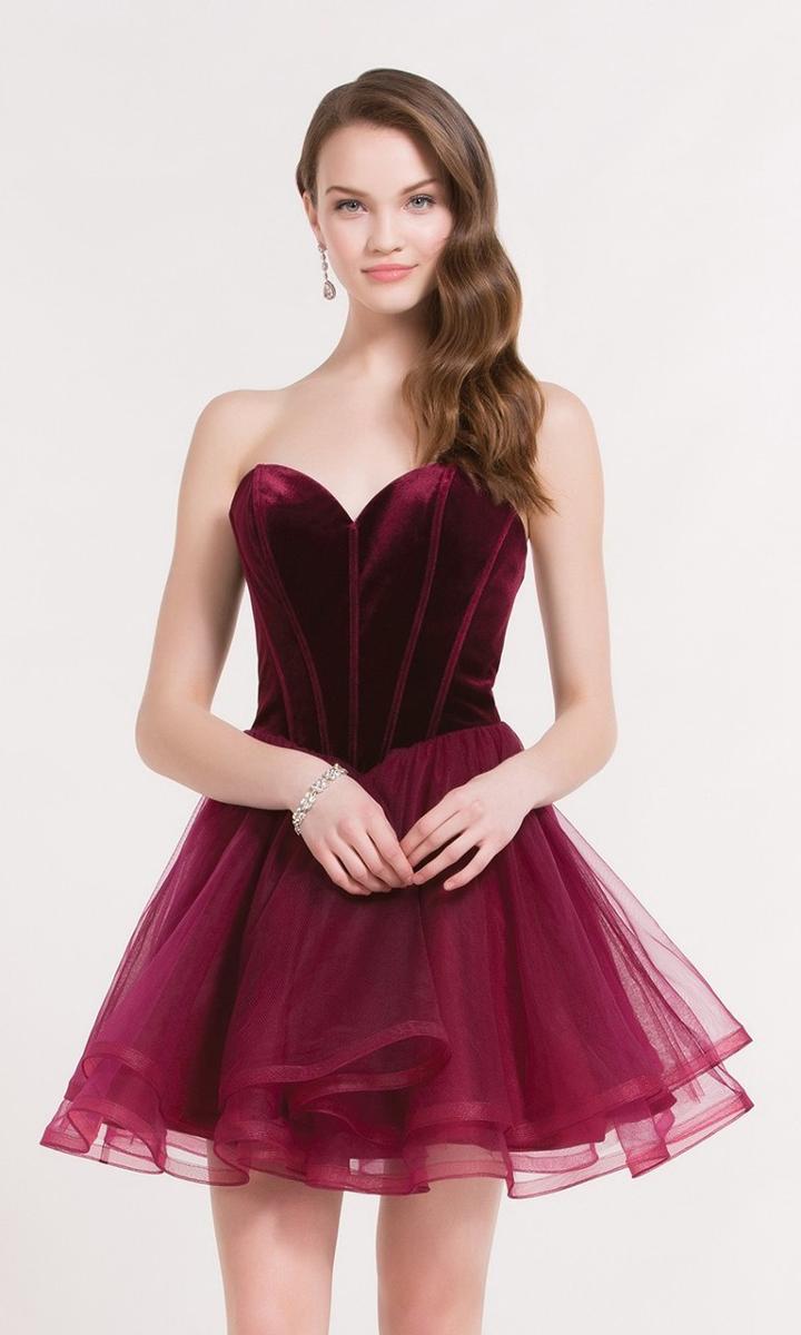 Alyce Paris - 2643 Velvet Sweetheart Tulle A-line Dress