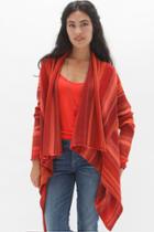 Goddis - Livie Throw On Sweater In Scarlet