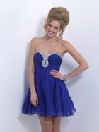 Blush - X161 Strapless Sweetheart A-line Dress