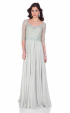 Terani Evening - Sequin Embellished 3/4 Evening Dress 1622m1795
