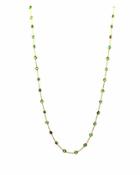 Tresor Collection - Tsavorite Round Necklace In 18k Yg