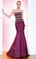 Mnm Couture - 7635 Bejeweled Strapless Trumpet Gown