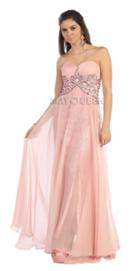 Shimmering Ruched Sweetheart A-line Gown