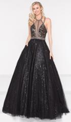 Colors Dress - 2008 Embellished Halter Pleated Ballgown