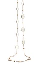 Tresor Collection - White Moonstone Necklace In 18k Yellow Gold Style 2