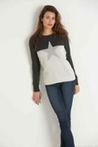 Minnie Rose - Cable Star Cashmere Sweater - 18530