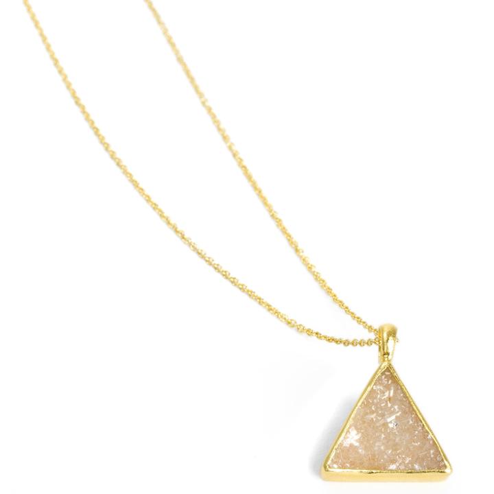 Nina Nguyen Jewelry - Trio Sand Druzy Vermeil Necklace