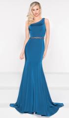 Colors Dress - 1992 Sleek One Shoulder Trumpet Dress