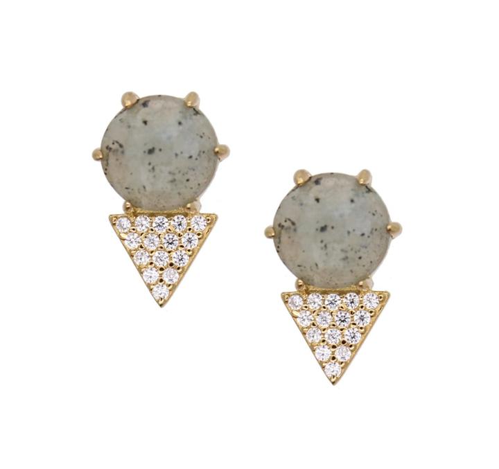 Rachael Ryen - Rebecca Studs In Labradorite