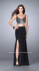 La Femme - Entwined Sweetheart Sheath Long Evening Gown 23653