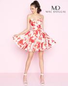 Mac Duggal - 67616n Floral Patterned Sweetheart A-line Dress