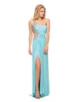 Nox Anabel - 2736 One Shoulder Long Gown With Slit