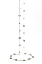 Tresor Collection - Aquamarine Long Necklace In 18k Yellow Gold