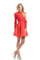 Johnathan Kayne - 5000 Long Sleeve Embellished A-line Dress