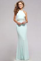 Faviana - 7783 High Neck Embellished Evening Gown