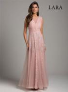 Lara Dresses - 29963 Embellished V-neck A-line Dress