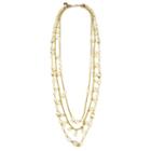 Ben-amun - Lattice Pearls Multi Layers Necklace