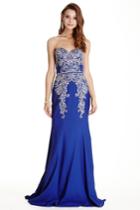 Aspeed - L1794 Queenly Embellished Sweetheart Evening Dress