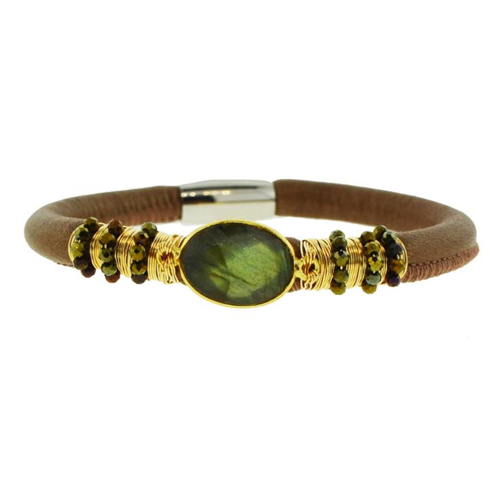 Mabel Chong - Aroma Bronze Leather Bracelet