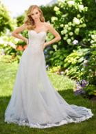 Enchanting By Mon Cheri - 118154 Embroidered Gown With Tulle Overskirt