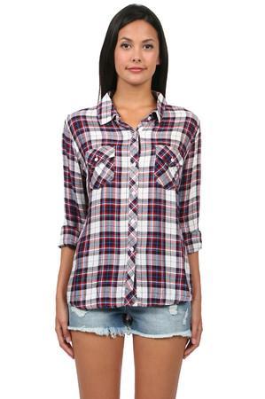 Rails Carmen Top In White/navy/red