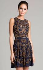 Lara Dresses - 33258 Embellished Jewel A-line Dress