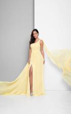 Terani Couture - One-shoulder Gown With High Side Slit 1712e3651