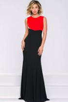 Jovani - Multi-color Asymmetrical Empire Evening Dress 39213