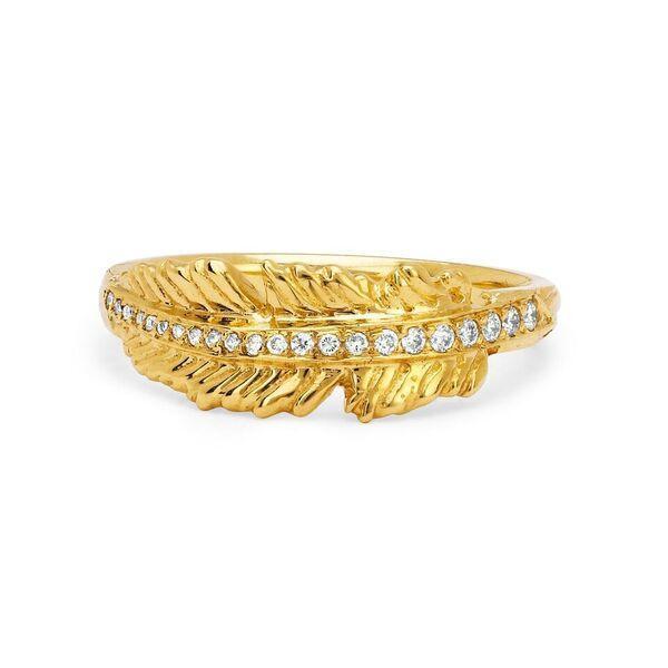 Logan Hollowell - Golden Feather Ring