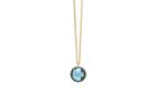 Tresor Collection - London Blue Topaz Necklace In 18k Yellow Gold