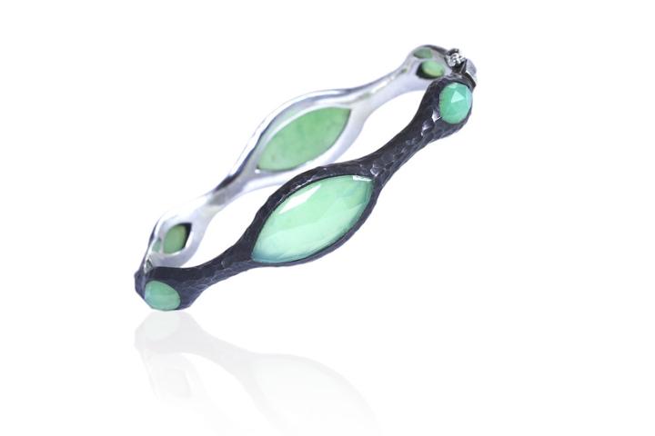 Nina Nguyen Jewelry - Marquise Black Oxidized Bangle
