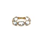 Tresor Collection - Aquamarine Stackable Ring Bands In 18k Yellow Gold