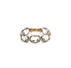 Tresor Collection - Aquamarine Stackable Ring Bands In 18k Yellow Gold