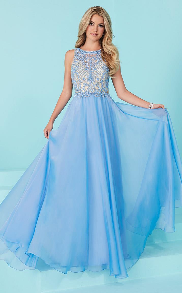 Tiffany Homecoming - Stunning Bateau A-line Evening Gown With Lattice Beadwork 16233