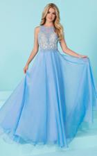 Tiffany Homecoming - Stunning Bateau A-line Evening Gown With Lattice Beadwork 16233