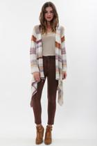 Goddis - Naples Wrap Sweater In Earth Tones