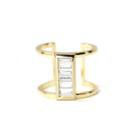 Rachael Ryen - Baguette Cage Ring In Gold