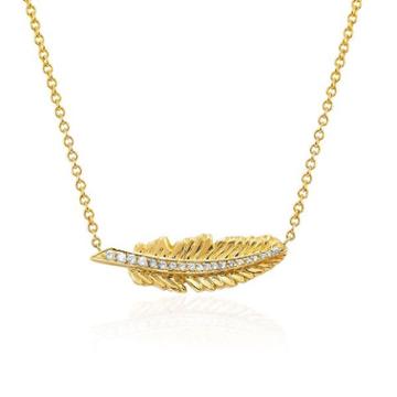 Logan Hollowell - New! Golden Feather Necklace