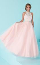 Tiffany Homecoming - Elegant Sleeveless Formal Dress With Feather-layered Skirt 16209
