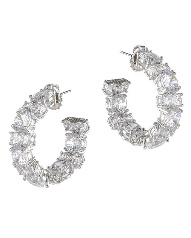 Cz By Kenneth Jay Lane - Statement Hoop Earrings