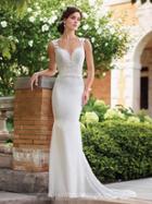 Enchanting By Mon Cheri - 117187 Queen Anne Cutout Lace Wedding Gown
