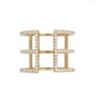 Rachael Ryen - Pave Cage Ring In Gold